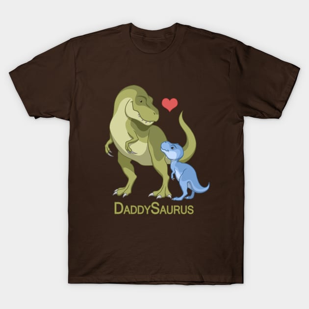 DaddySaurus T-Rex Father & Baby Boy Dinosaurs T-Shirt by csforest